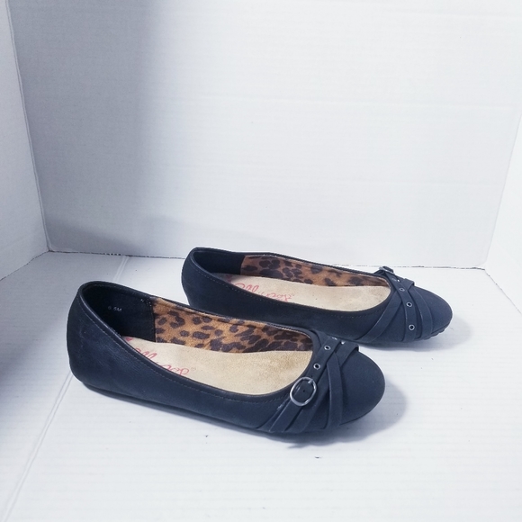 JELLYPOP BLACK FLATS SIZE 6.5 - Picture 1 of 11